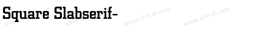 Square Slabserif字体转换